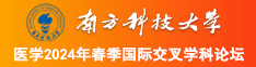 色骚逼Av南方科技大学医学2024年春季国际交叉学科论坛